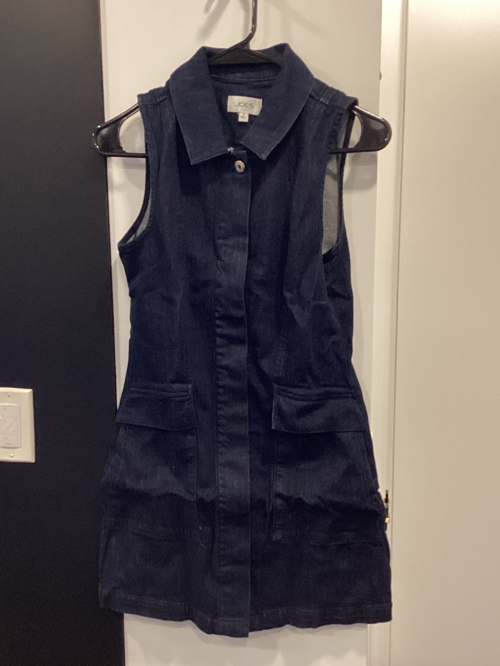 Joe's Jeans Dark Indigo Denim Collared Top